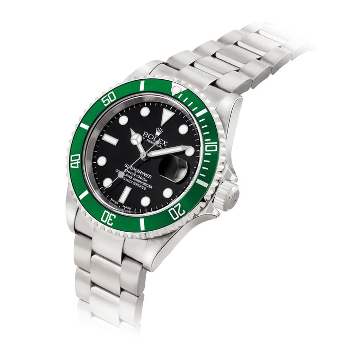 ROLEX. A STAINLESS STEEL AUTOMATIC WRISTWATCH WITH SWEEP CENTRE SECONDS, DATE, BRACELET AND FLAT 4 INSERT SIGNED ROLEX, OYSTER PERPETUAL, SUBMARINER MODEL, REF. 16610LV, CASE NO. F171816, CIRCA 2003