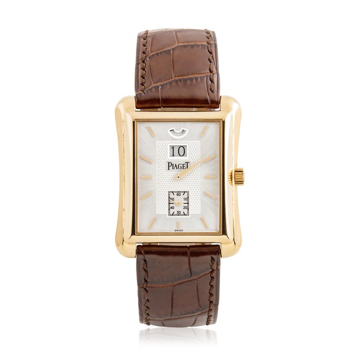 PIAGET 18K PINK GOLD, EMPERADOR BLACK TIE JUMP HOUR