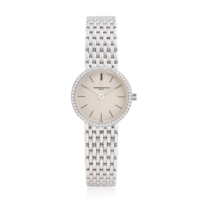 VACHERON CONSTANTIN LADY'S 18K WHITE GOLD AND DIAMOND-SET BRACELET WATCH