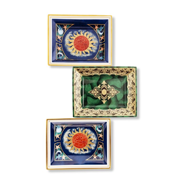 PATEK PHILIPPE, A GROUP OF THREE LIMOGES PORCELAIN DISHES