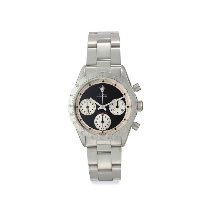 Rolex Rolex. A Fine and Rare Stainless Steel Chronograph Wristwatch "Paul Newman" Dial and Bracelet Signed Rolex, Cosmograph, Daytona, Paul Newman Model, Ref. 6239, Case No. 1'781'611, Circa 1969 · 6239