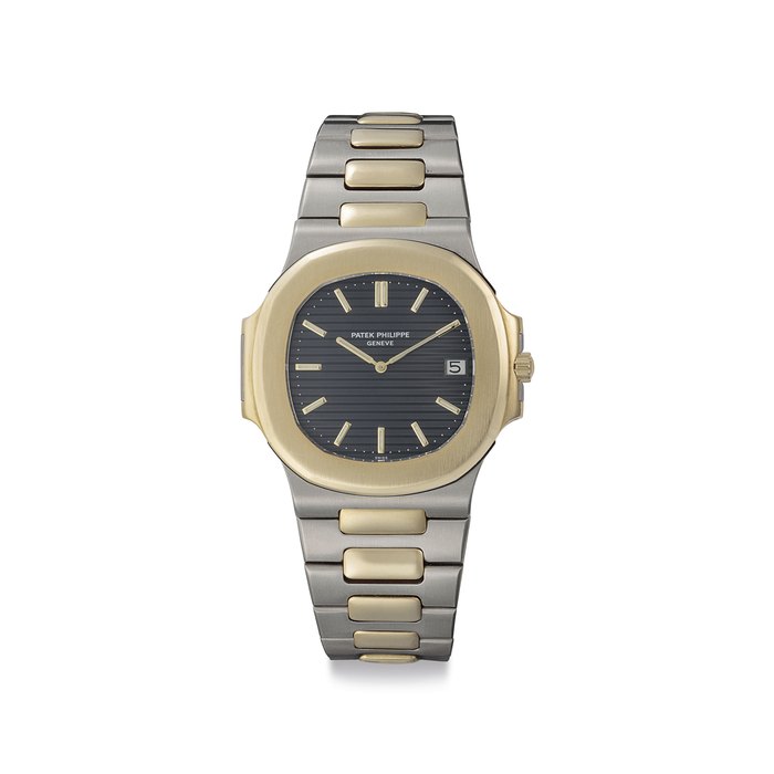 Patek Philippe. A Fine 18k Gold and Stainless Steel Automatic Wristwatch with Date and Bracelet Signed Patek Philippe, Genève, Ref. 3700/1, Movement No. 1'300'605, Case No. 541'416, Manufactured in 1972
