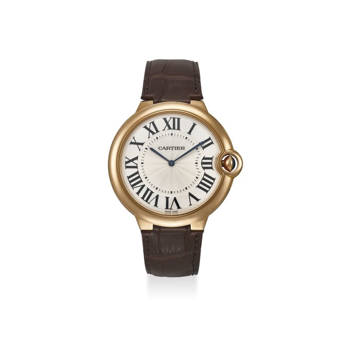 CARTIER. A FINE 18K ROSE GOLD MANUAL WIND WRISTWATCH WITH ORIGINAL CERTIFICATE AND BOX SIGNED CARTIER, BALLON BLEU MODEL, REF. W6920054 3376, MOVEMENT NO. 5’244’837, CASE NO. 1’234’862, CIRCA 2012.
