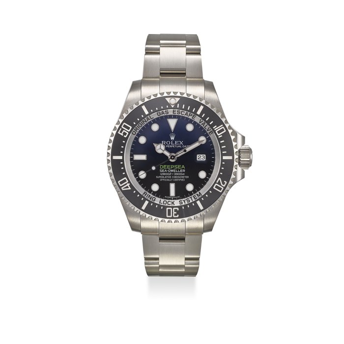 ROLEX. AN EXTREMELY FINE STAINLESS DIVER AUTOMATIC WRISTWATCH, WITH ORIGINAL CERTIFICATE AND BOX SIGNED ROLEX, STAINLESS STEEL, DEEPSEA MODEL, REF. 116660, SERIAL NO. K8K26649, CIRCA 2012