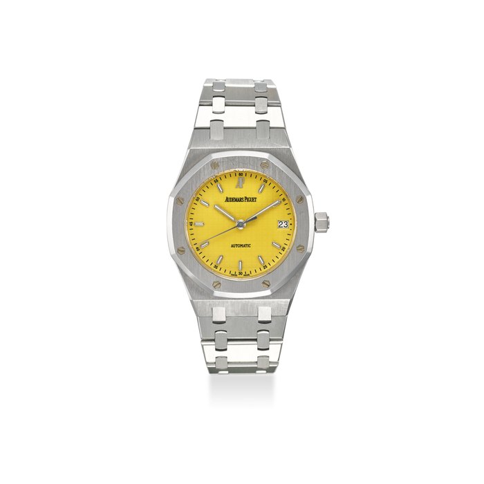 AUDEMARS PIGUET. A FINE STAINLESS STEEL AUTOMATIC WRISTWATCH WITH SWEEP CENTRE SECONDS, DATE, CERTIFICATE OF ORIGIN & WARRANTY AND BOX SIGNED AUDEMARS PIGUET, ROYAL OAK, NO. 7267, REF. 14790ST.OO.0789ST.12, MOVEMENT NO. 535’886, CASE NO. E72334, CIRCA 2002