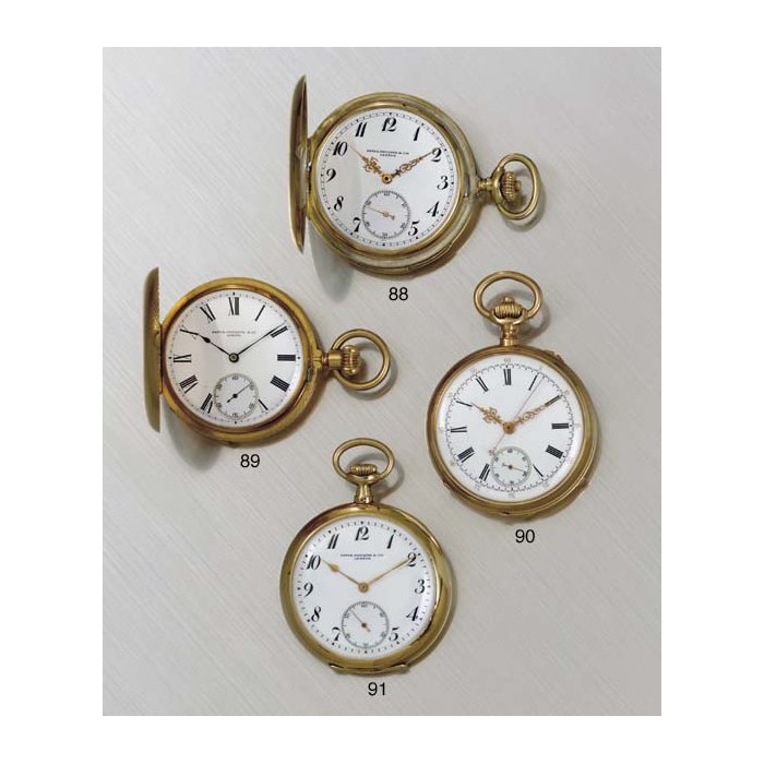 PATEK PHILIPPE. AN 18K GOLD HUNTER CASE MINUTE REPEATING KEYLESS LEVER POCKET WATCH SIGNED PATEK PHILIPPE & CO., GENEVE, MOVEMENT NO. 156537, CASE NO. 275751, CIRCA 1910