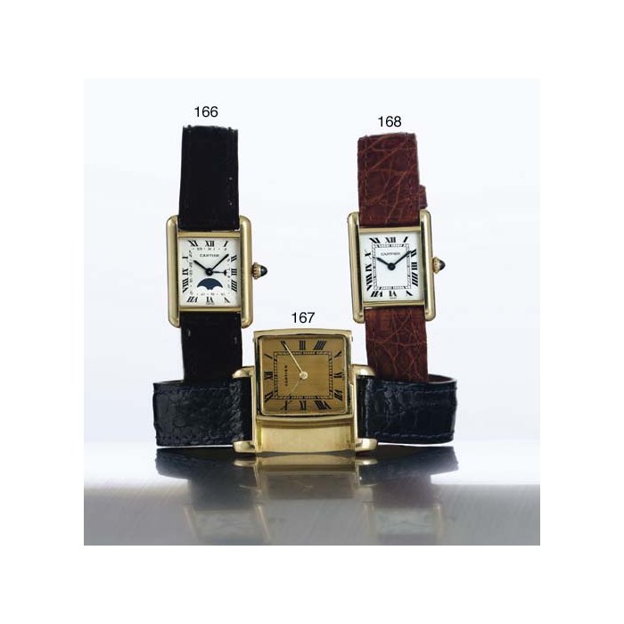 CARTIER. A RARE 18K GOLD RECTANGULAR DOUBLE-DIALED REVERSO WRISTWATCH SIGNED CARTIER, "REVERSIBLE", CASE NO. 033789, CIRCA 1972