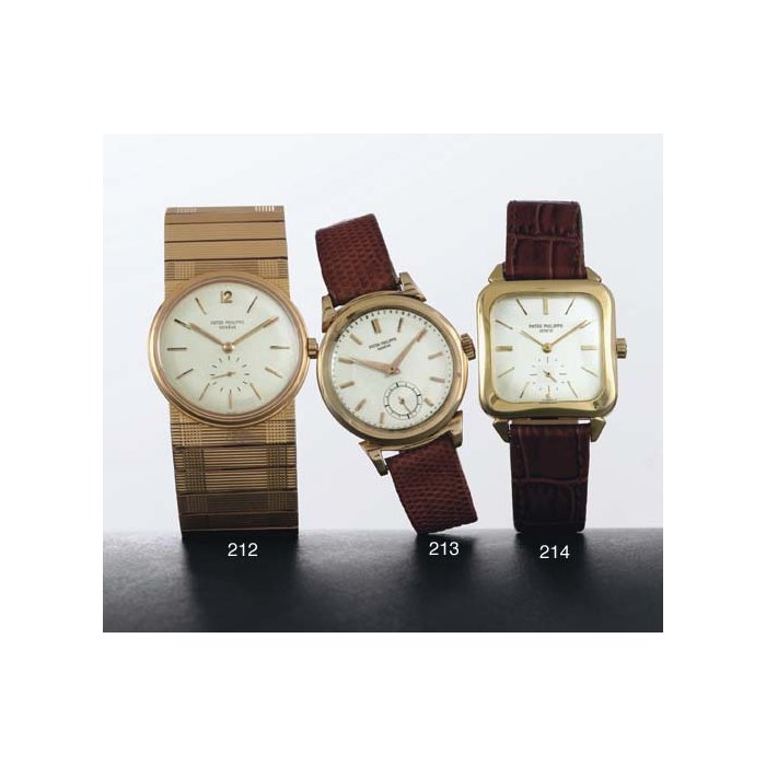 PATEK PHILIPPE. A RARE 18K PINK GOLD AUTOMATIC WRISTWATCH WITH AN 18K PINK GOLD BRACELET SIGNED PATEK PHILIPPE, GENEVE, MOVEMENT NO. 763910, CASE NO. 697708, REF. 2584, MANUFACTURED IN 1956
