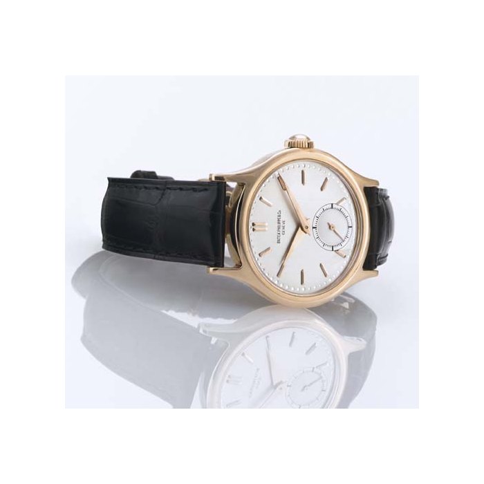 PATEK PHILIPPE. A FINE AND RARE 18K PINK GOLD WATER-RESISTANT WRISTWATCH SIGNED PATEK PHILIPPE & CO., GENEVE, MOVEMENT NO. 960170, CASE NO. 644560, REF. 565, MANUFACTURED IN 1947