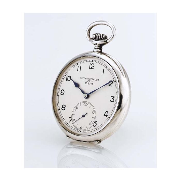 Patek Philippe PATEK PHILIPPE. A FINE AND RARE SILVER OPENFACE KEYLESS LEVER DECK WATCH WITH GUILLAUME BALANCE SIGNED PATEK PHILIPPE & CIE., GENEVE, MOVEMENT NO. 182775, CASE NO. 626031, REF. 739, RETAILED BY A. LÜNSER, BERLIN, MOVEMENT MANUFACTURED IN 1917, ENCASED IN 1941
