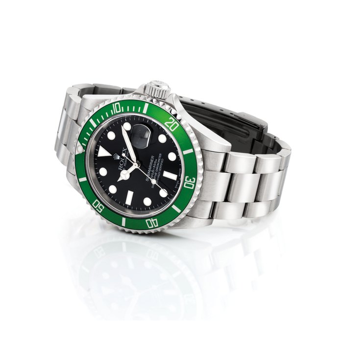 ROLEX. A STAINLESS STEEL AUTOMATIC WRISTWATCH WITH SWEEP CENTRE SECONDS, DATE, BRACELET AND FLAT 4 INSERT SIGNED ROLEX, OYSTER PERPETUAL, SUBMARINER MODEL, REF. 16610LV, CASE NO. F016105, CIRCA 2003