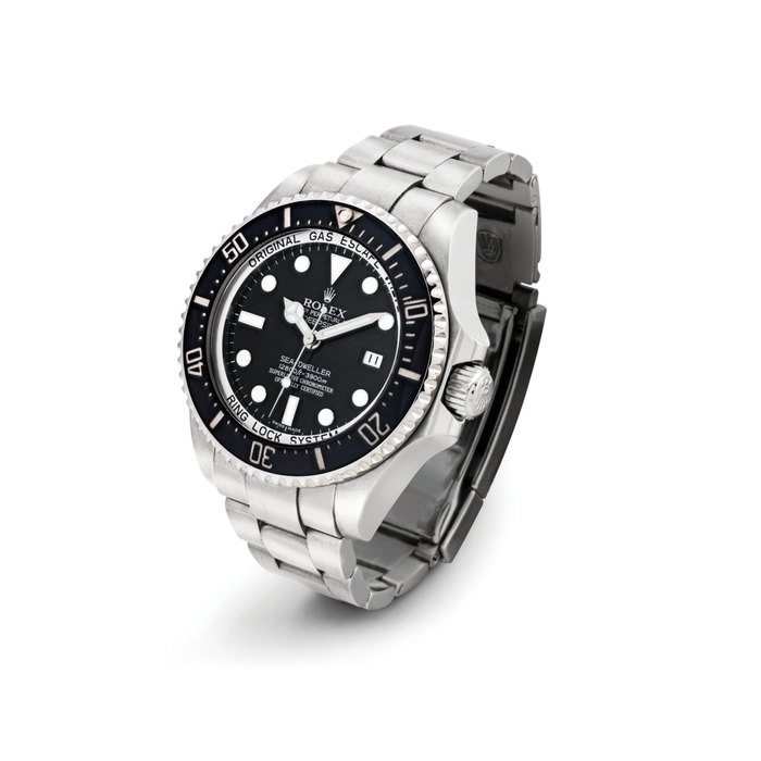 ROLEX. A FINE STAINLESS STEEL AUTOMATIC WRISTWATCH WITH SWEEP CENTRE SECONDS, DATE, HELIUM GAS ESCAPE VALVE AND BRACELET SIGNED ROLEX, OYSTER PERPETUAL DATE, DEEPSEA, SEA-DWELLER MODEL, REF. 116660, CASE NO. M990694, CIRCA 2008