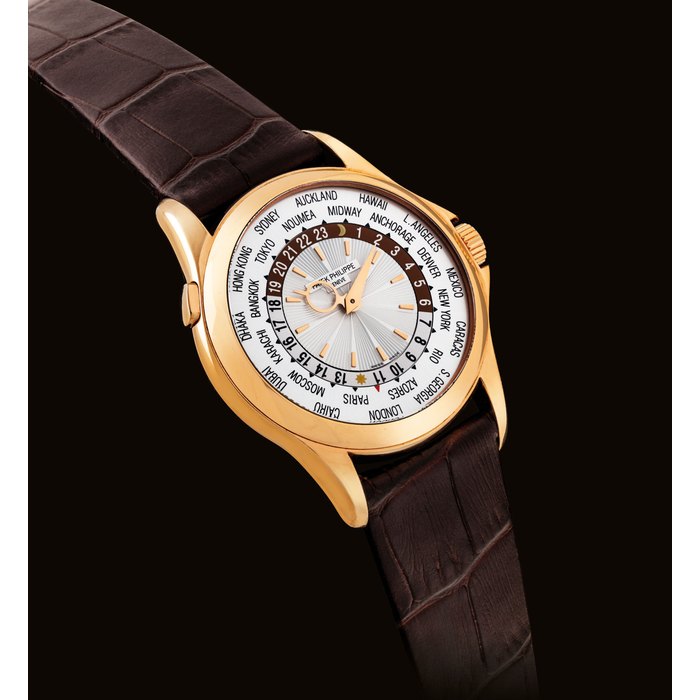 Patek Philippe PATEK PHILIPPE. A FINE AND RARE 18K PINK GOLD AUTOMATIC WORLD TIME WRISTWATCH SIGNED PATEK PHILIPPE, REF. 5130, MOVEMENT NO. 3'639'842, CASE NO. 4'397'001, MANUFACTURED IN 2006, Price & Market Data