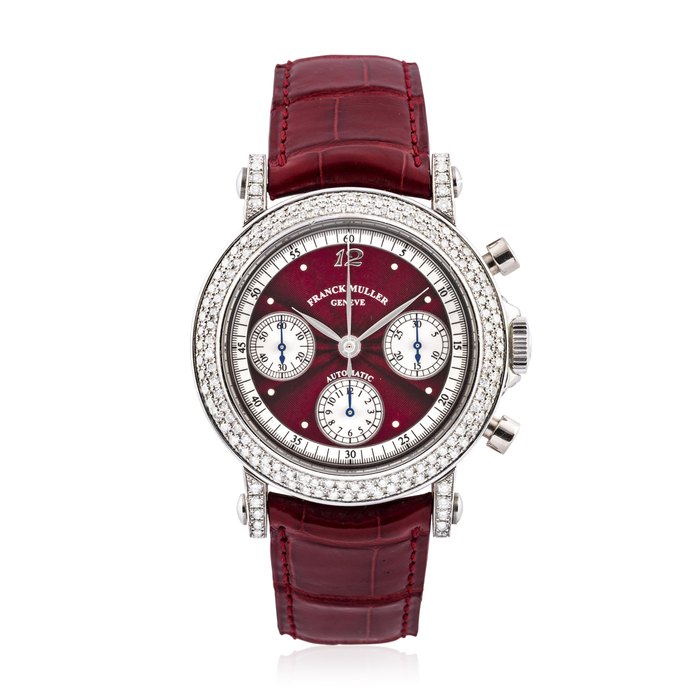 FRANCK MULLER, STEEL AND DIAMOND CHRONOGRAPH, REF. 7000 CC D