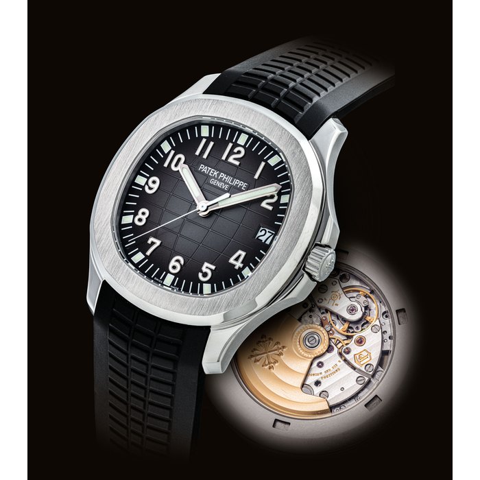 PATEK PHILIPPE. A FINE STAINLESS STEEL CUSHION-SHAPED AUTOMATIC WRISTWATCH WITH SWEEP CENTRE SECONDS AND DATE SIGNED PATEK PHILIPPE, GENEVE, AQUANAUT MODEL, REF. 5167, MOVEMENT NO. 5’777’312, CASE NO. 4’668’440, MANUFACTURED IN 2014