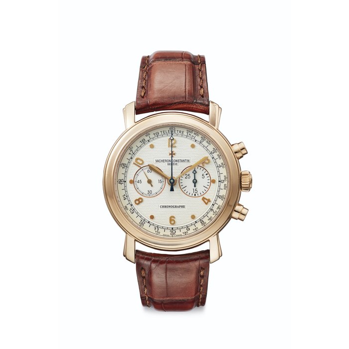 Vacheron Constantin. A Fine 18k Pink Gold Chronograph Wristwatch Signed Vacheron Constantin, Genève, Malte Model, Ref. 47120, Movement No. 902'748, Case No. 798'329, Manufactured in 2005