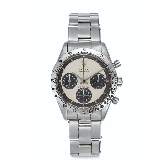 Rolex Rolex. A Fine and Rare Stainless Steel Chronograph Wristwatch "Paul Newman" Dial and Bracelet Signed Rolex, Cosmograph, Daytona, Paul Newman Model, Ref. 6239, Case No. 1'875'578, Circa 1968 · 6239