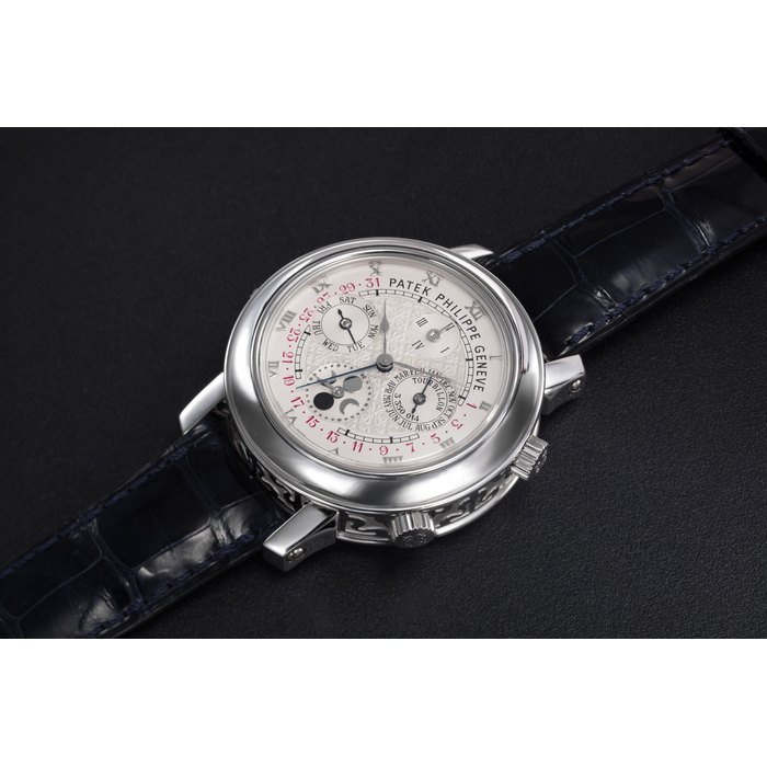 Patek Philippe PATEK PHILIPPE, REF. 5002P-001 SKY MOON TOURBILLON, AN EXTREMELY RARE PLATINUM DOUBLE DIALED WRISTWATCH WITH 12 COMPLICATIONS CASE NUMBER: 4’214’430, MOVEMENT NUMBER: 3’350’014 · 5002P-001