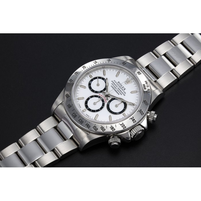 ROLEX, A STAINLESS STEEL OYSTER PERPETUAL COSMOGRAPH DAYTONA “INVERTED 6” CASE NUMBER: S’346’282 MOVEMENT NUMBER: 61’928