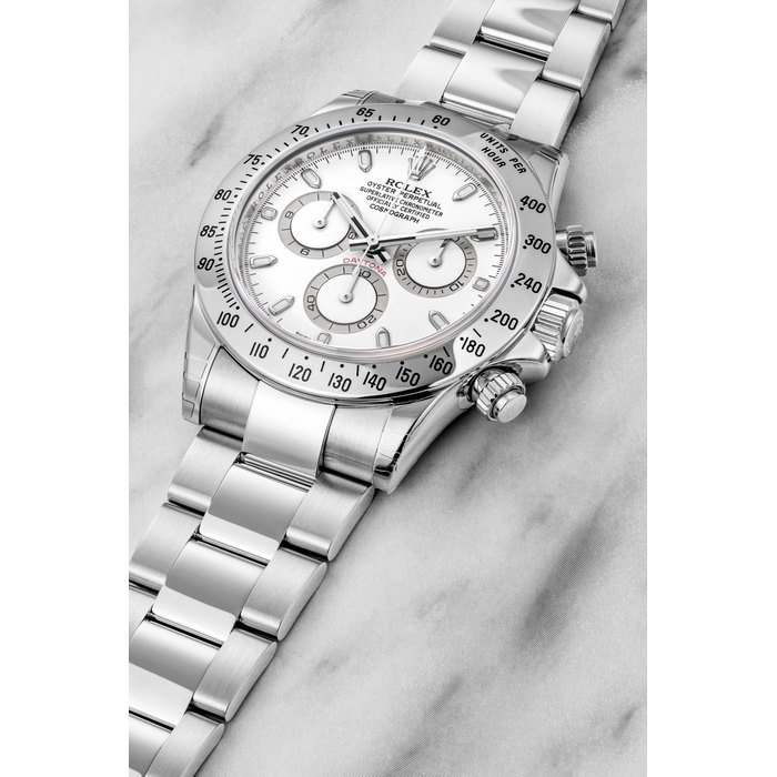 Rolex ROLEX. A STAINLESS STEEL AUTOMATIC CHRONOGRAPH WRISTWATCH WITH BRACELET DAYTONA MODEL, REF. 116520, CIRCA 2010