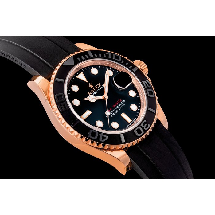 ROLEX. AN 18K PINK GOLD AUTOMATIC WRISTWATCH WITH SWEEP CENTRE SECONDS AND DATE YACHT MASTER, REF. 116655, CIRCA 2016