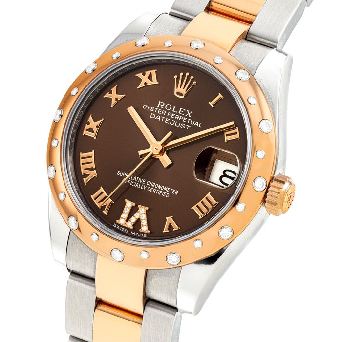 ROLEX, TWO-TONE DATEJUST WITH DIAMOND BEZEL, REF. 178341