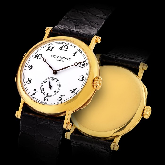 PATEK PHILIPPE, LIMITED EDITION GOLD OFFICIER, REF. 3960J, MADE TO COMMEMORATE THE 150TH ANNIVERSARY OF PATEK PHILIPPE