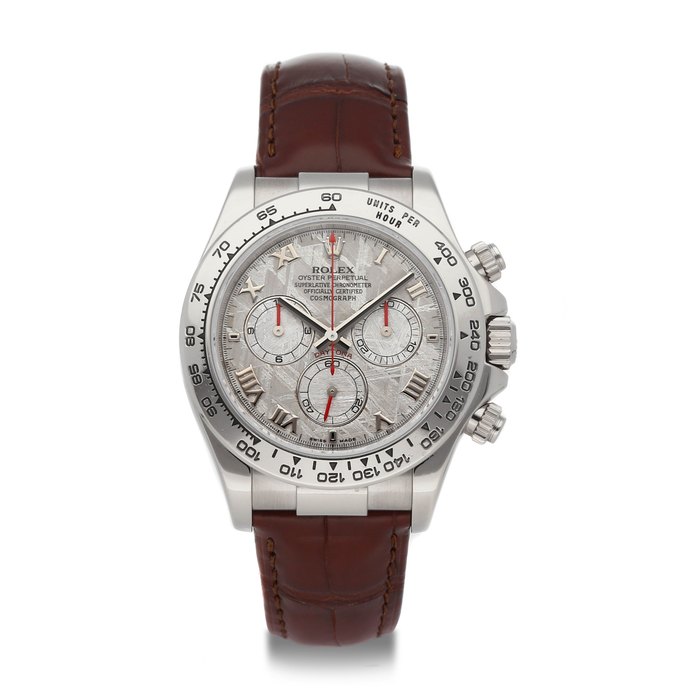 ROLEX, DAYTONA, METEORITE DIAL, 18K WHITE GOLD, REF. 116519