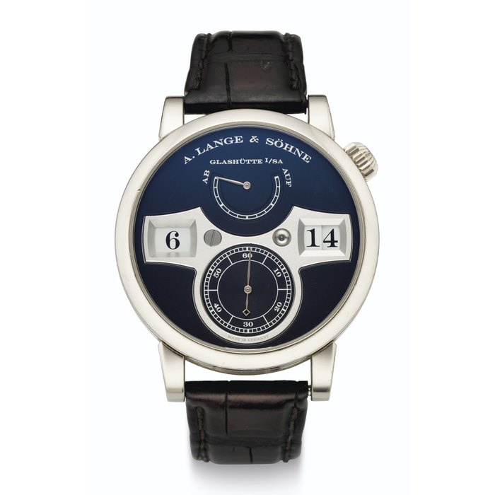 A. LANGE & SOHNE, 18K WHITE GOLD, ZEITWERK, REF. 140.029