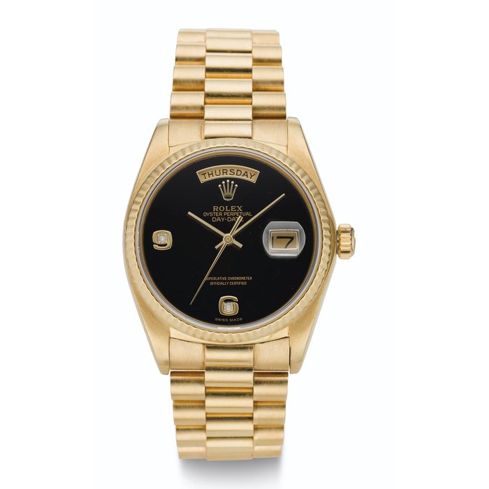 ROLEX, 18K GOLD, DAY-DATE, REF. 18038
