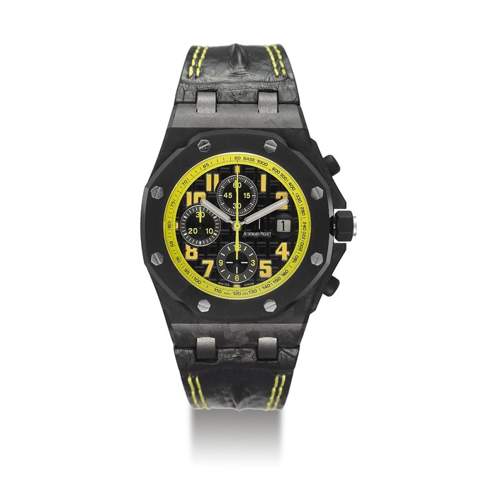 AUDEMARS PIGUET, CARBON AND CERAMIC ROYAL OAK OFFSHORE BUMBLE BEE, REF. 26176FO NO. 0081, CASE NO. G 78628