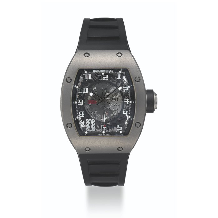 RICHARD MILLE, LIMITED EDITION TITANIUM GINZA COLLECTION, REF. RM010, NO. 01/15 MOVEMENT NO. 1908, CASE NO. 939