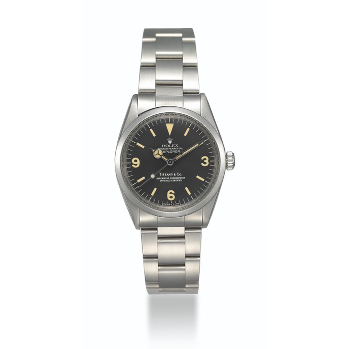 ROLEX, STEEL EXPLORER RETAILED BY TIFFANY & CO., REF. 1016 CASE NO. 4’150’452