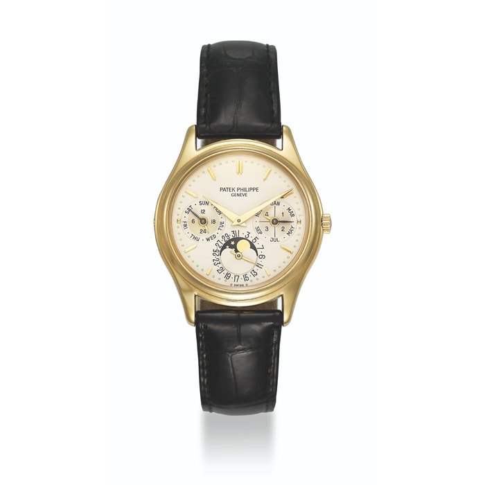 PATEK PHILIPPE, GOLD PERPETUAL CALENDAR WITH MOON PHASES, REF. 3940J MOVEMENT NO. 771'523, CASE NO. 2'853'012