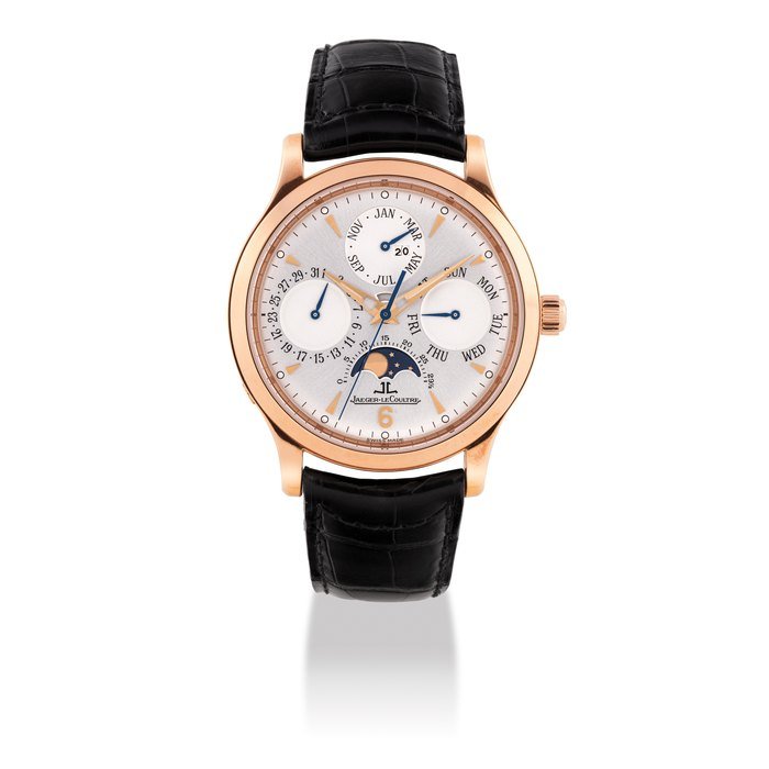 Jaeger-Lecoultre JAEGER-LECOULTRE, PINK GOLD MASTER CONTROL, PERPETUAL CALENDAR AND MOON PHASE