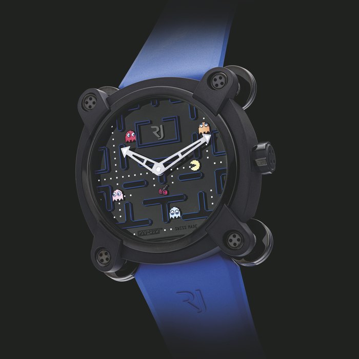 ROMAIN JEROME. A BLACK PVD TITANIUM LIMITED EDITION AUTOMATIC WRISTWATCH MOON INVADER PAC-MAN™ LEVEL III MODEL, LIMITED EDITION OF 80 PIECES, CIRCA 2012