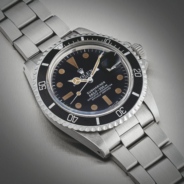 ROLEX. A STAINLESS STEEL AUTOMATIC WRISTWATCH WITH SWEEP CENTRE SECONDS, DATE AND BRACELET SUBMARINER DATE MODEL, REF. 1680, CIRCA 1978