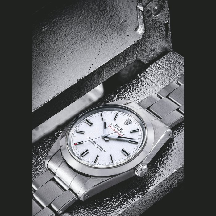 ROLEX. A STAINLESS STEEL AUTOMATIC WRISTWATCH WITH SWEEP CENTRE SECONDS AND BRACELET MILGAUSS MODEL, REF. 1019, “CERN DIAL”, CIRCA 1967