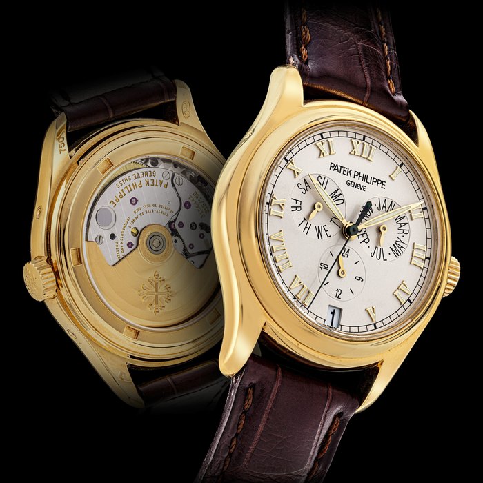 PATEK PHILIPPE, GOLD WITH ANNUAL CALENDAR AND 24-HOUR INDICATION, REF. 5035