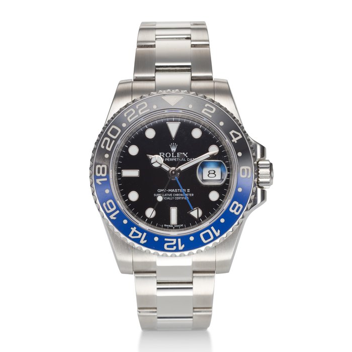 ROLEX, GMT MASTER II, “BATMAN”, STEEL, REF. 116710 BLNR
