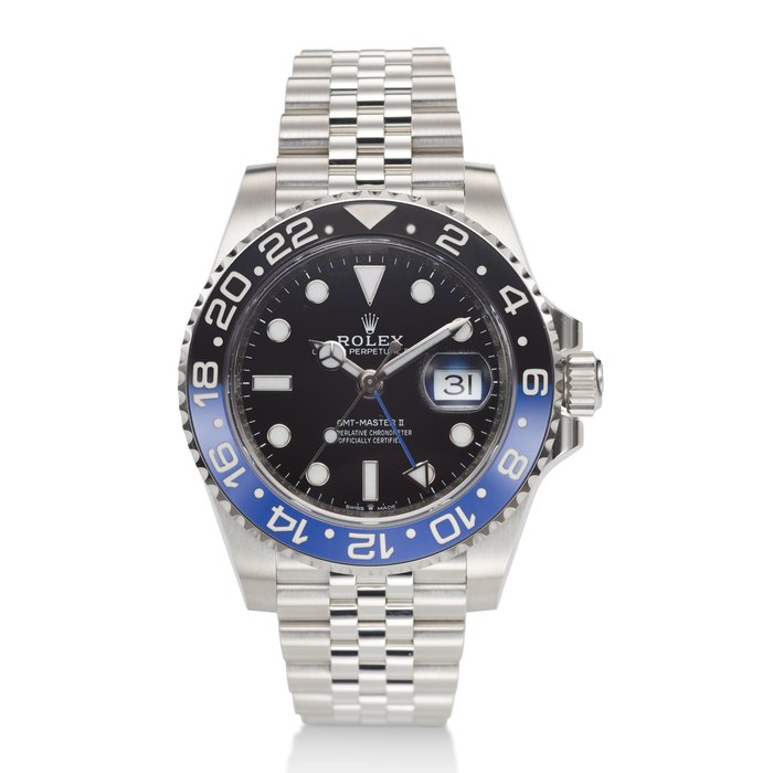 ROLEX, GMT MASTER II, “BATGIRL”, STEEL, REF 126710 BLNR