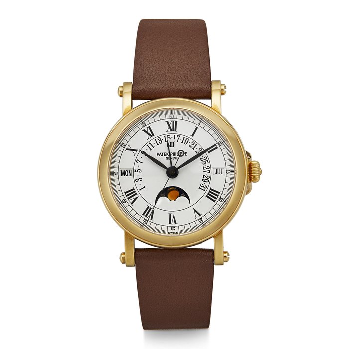 PATEK PHILIPPE, PERPETUAL CALENDAR, 18K YELLOW GOLD, REF. 5059J