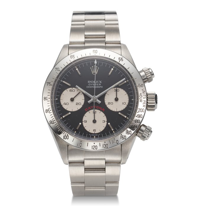ROLEX, DAYTONA, “BIG RED”, CHRONOGRAPH, STEEL, REF. 6265