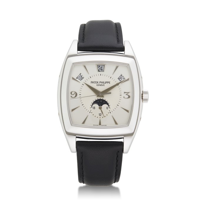 PATEK PHILIPPE, WHITE GOLD GONDOLO ANNUAL CALENDAR, REF. 5135G