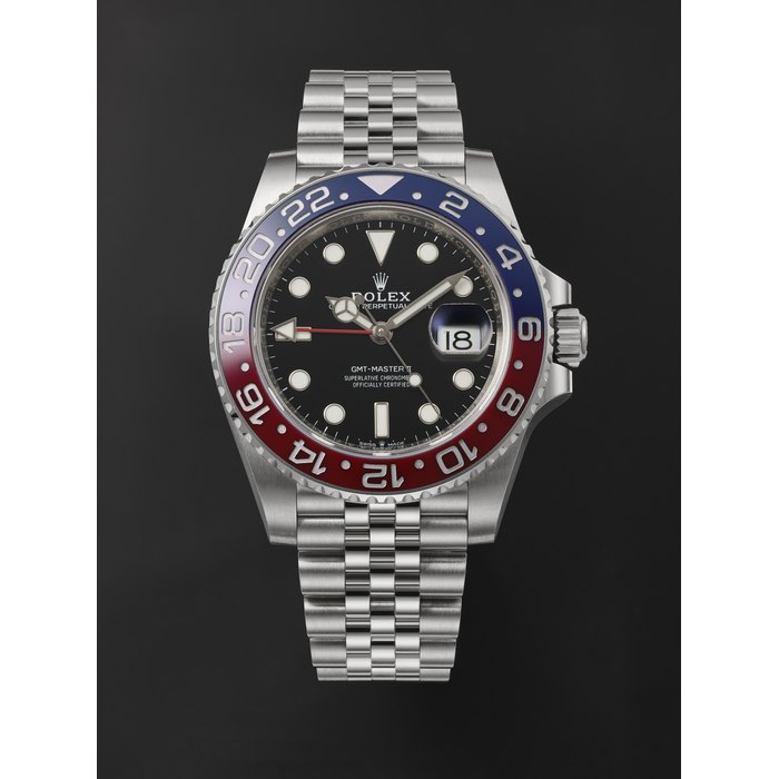 ROLEX, STEEL 'GMT-MASTER II', REF. 126710BLRO