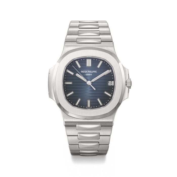 PATEK PHILIPPE. AN ATTRACTIVE STAINLESS STEEL AUTOMATIC WRISTWATCH WITH SWEEP CENTRE SECONDS, DATE, BRACELET, CERTIFICATE OF ORIGIN AND BOX SIGNED PATEK PHILIPPE, GENEVE, NAUTILUS MODEL, REF. 5711/1A-010, MOVEMENT NO. 7'188'160, CASE NO. 6'263'579, CIRCA 2018