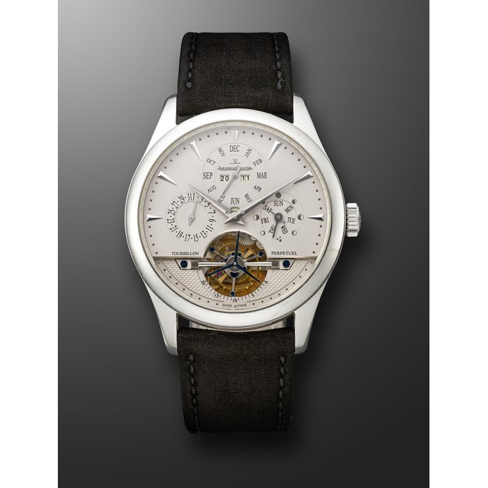 Jaeger-Lecoultre JAEGER-LECOULTRE, PLATINUM TOURBILLON PERPETUAL CALENDAR 'MASTER GRANDE TRADITION', REF. 186.6.35.S