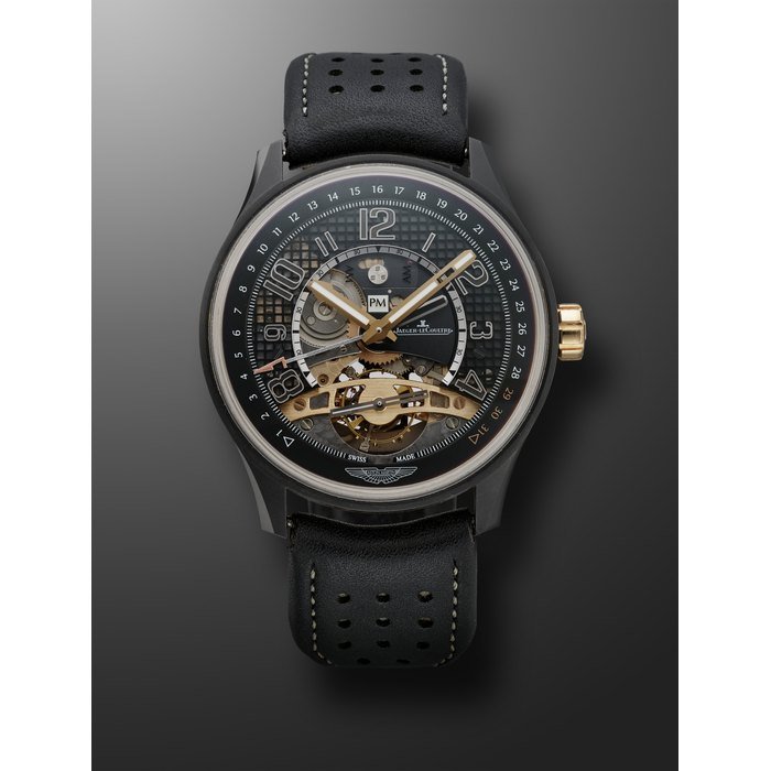 Jaeger-Lecoultre JAEGER-LECOULTRE, LIMITED EDITION CERAMIC AND PINK GOLD TOURBILLON, DUAL TIME AND RETROGRADE DATE, REF. AMOVX3, NB. 261/300