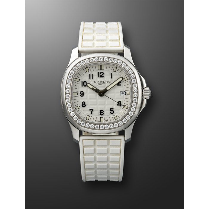 PATEK PHILIPPE, STAINLESS STEEL AND DIAMOND-SET 'AQUANAUT LUCE', REF. 5067A-011