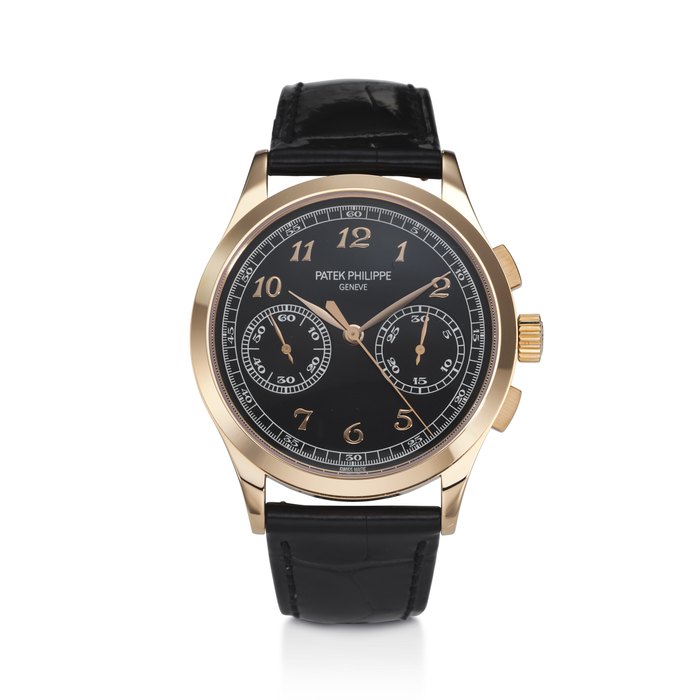 PATEK PHILIPPE, REF. 5170R-010, A FINE 18K ROSE GOLD CHRONOGRAPH WRISTWATCH WITH BLACK DIAL